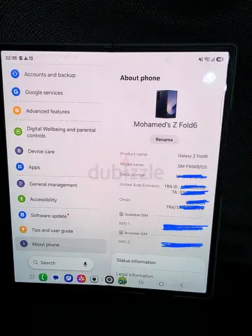 Samsung zfold 6
