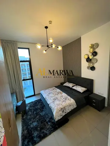 Fully Furnished 1BHK Apartment in Al Mamsha Sharjah | Modern Gated Community Living | Spacious Layout with Stylish Interiors | Bright Living Space with Built-in Wardrobes | Premium Amenities Including