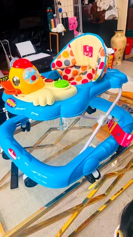 Blue Baby Walker with Musical Duck Toy