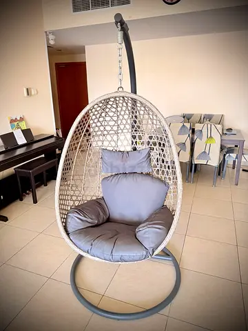 Ace Hardware Indoor or Outdoor Hanging Egg Rattan Swing