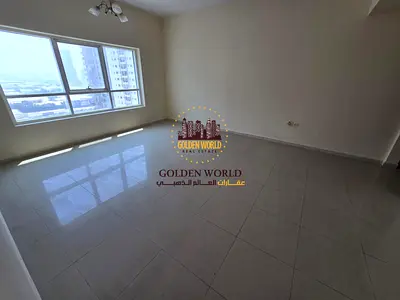 For rent in Al Taawun, 1-bedroom apartment with balcony and 2 bathrooms. Practical layout in a conv