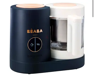 BÉABA Babycook Néo 6-in-1 Baby Food Preparer, Mixer & Steamer, Made in France, Glass Bowl & Stainles