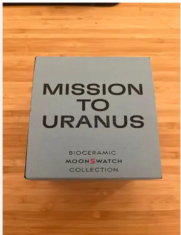 Swatch x Omega MoonSwatch 'Mission to Uranus' Boxed (Bioceramic) - Full Set brand New