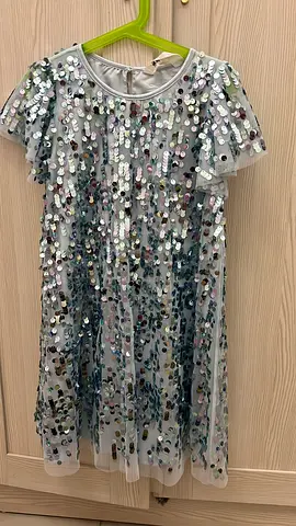Girls sparkly sequin party dress -H&m brand 5-7 years
