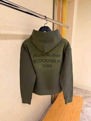 Acne studios Fleece logo hoodie