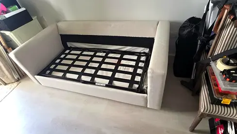 Excellent condition IKEA vimle two seater sofa bed With Mattresses