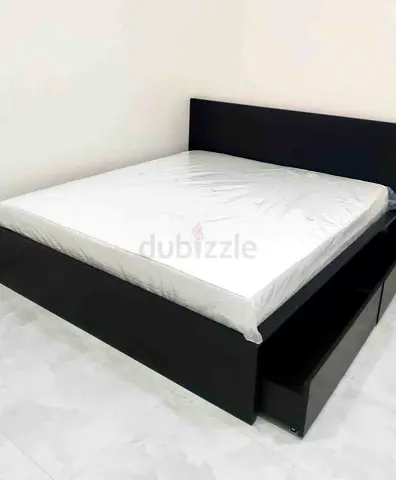 Ikea Malm bed with mattress queen size