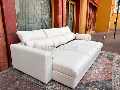 Ikea Eskilstuna L shape sofa bed under storage