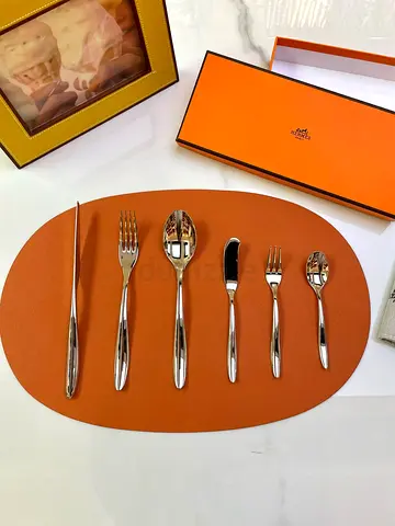 Hermes Spoon and Fork Set