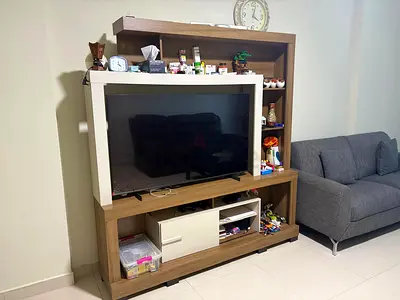 Modern Wooden Entertainment Center