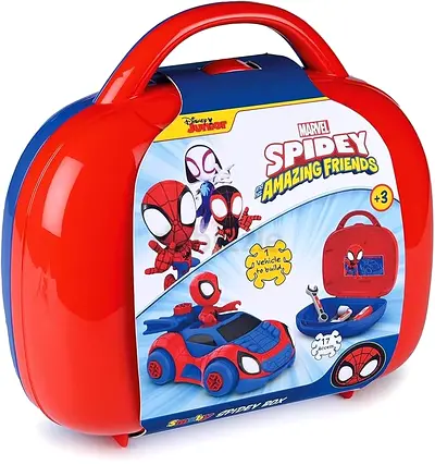 Marvel Spidey & His Amazing Friends Playset with Carry Case (Vehicle to Build)