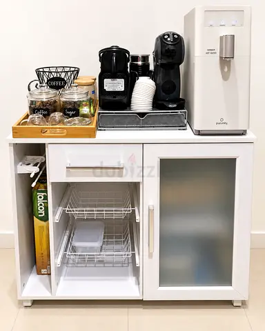 Coffee station cabinet