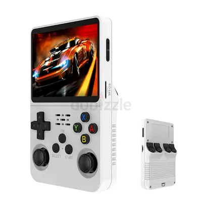 r36r pokemon emerald installed Portable Handheld Game Console with Dual Analog Sticks - White