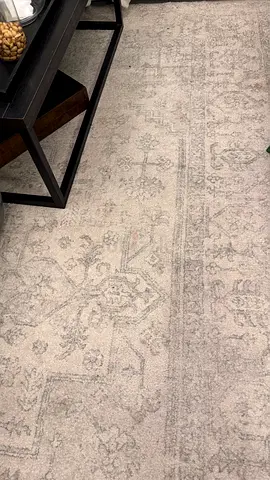 Light grey vintage-style area rug - good condition