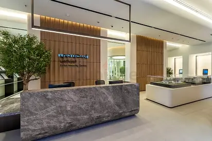 Corporate Office Fitout & Custom Reception Desk Setup