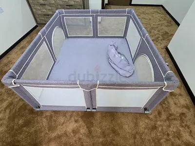 Foldable Baby Playpen / Play Yard - Light Grey, Good Condition99
