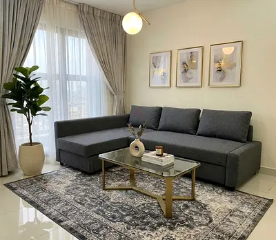 L-Shape Sofa Bed with Storage
Comfortable sofa during the day and an easy-to-use sleeping area at ni