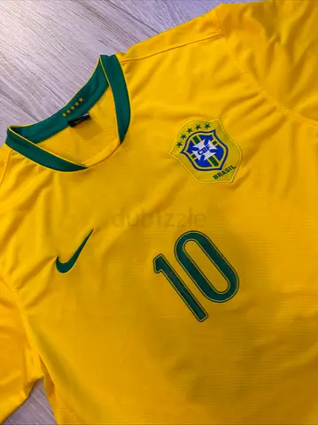 Brazil National Team #10 Football Jersey Ronaldinho ( very rare ) (Men's)