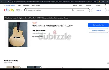 Martinez Mscc -14Ms Elegatto guitar No.LG860