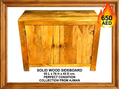 Solid wood sideboard