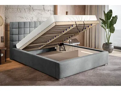Stylish cozy gray Colour 180*200 King size bed