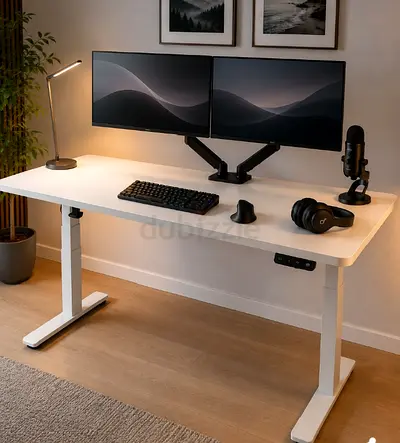 Brand New Electric Standing Desk, 120 x 70 cm Height Adjustable Sit Stand Desk