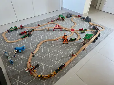 Large BRIO wooden railway set