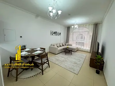 ✨ Luxury apartment for monthly rent, one bedroom and a hall with an open view, fully furnished with elegant furniture and a fully equipped kitchen