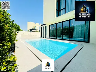 Corner villa overlooking a golf course, land area 5038 sq m, custom finishing with a private pool, price includes electricity, water, and air conditio