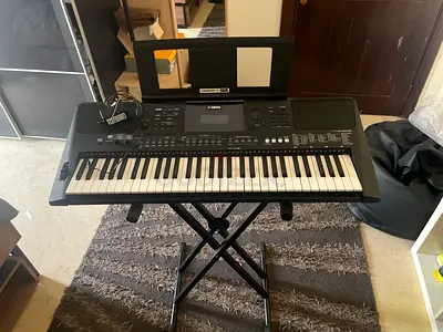 Yamaha Portable Keyboard with Stand and Power Adapter - Perfect Working Condition (price negotiable)