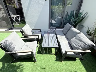Garden furniture set sofa + 2 chairs