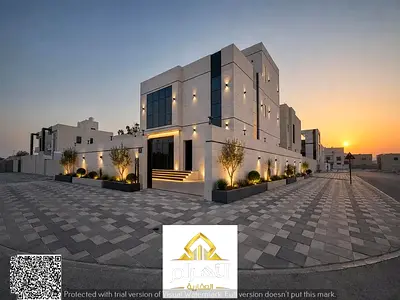 Luxury corner villa for sale in a prime location, featuring elegant design, spacious areas, and high-quality finishes. Includes all fixtures and fitti