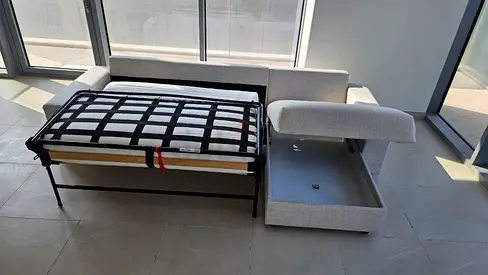 Ikea vimle L shape sofa bed Beige
