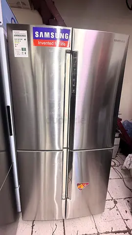 Samsung new model fridge bottom freezer steel and steel excellent condition