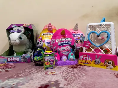 Toys r us Bundle Mixed kids toys bundle: Plush Betsy, Rainbocorns eggs, Pets Alive and more