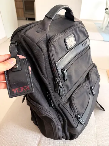 Tumi Alpha Black Ballistic Nylon Backpack