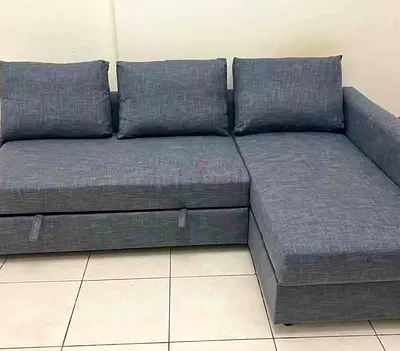 IKEA L shap Sofa store cum bed you can fix the