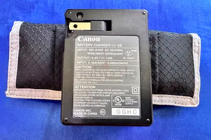 Canon LP-E6 Genuine Battery Bundle – 4 × 1800mAh | Original LC-E6 Charger + Think Tank Holder
