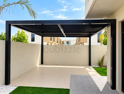 Modern Black Aluminum Pergola / Carport
