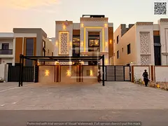 Villa for sale opposite a garden, including registration fees, electricity, water and air conditioni