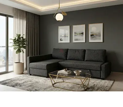 L-Shape Sofa Bed with Storage
Spacious hidden storage, ideal for blankets, pillows, bedsheets and ot