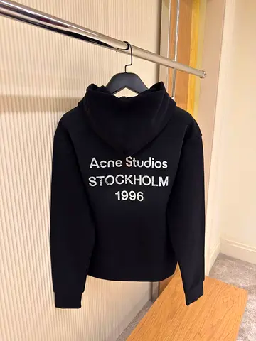 Acne studios Fleece logo hoodie