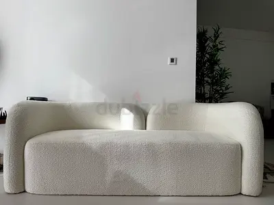 Walls Nation Luca 2-Seater Bouclé Sofa – White