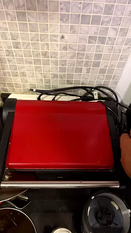 Red Electric Sandwich Press Bosch brand