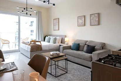 Fully Furnished Studio | High Floor with Open Skyline View | No Commission | AG Tower