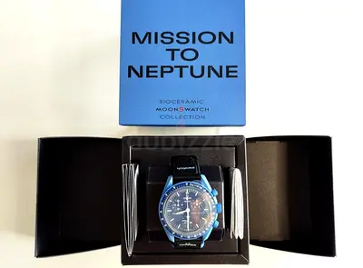 Swatch x Omega Bioceramic 'Mission to Neptune' MoonSwatch Full Set brand new