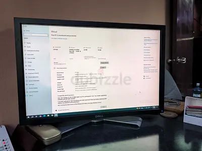 Hp PC + Dell 24-inch+ wireless mouse and keyboard+ Speakers