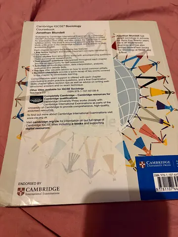 Cambridge sociology Preparation Book (back cover shown) - Used (with syllabus)