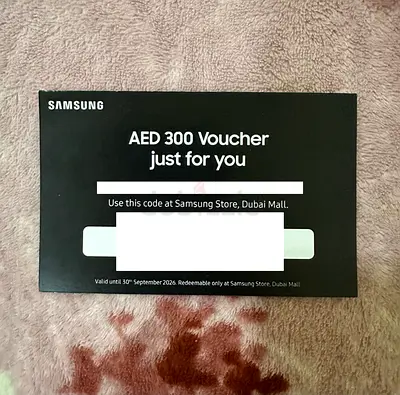 Samsung Store 300 AED Voucher