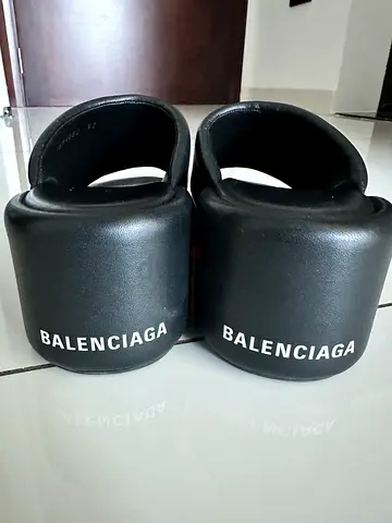 Balenciaga Rise Wedge Sandals – Authentic – Like New – Black Leather
